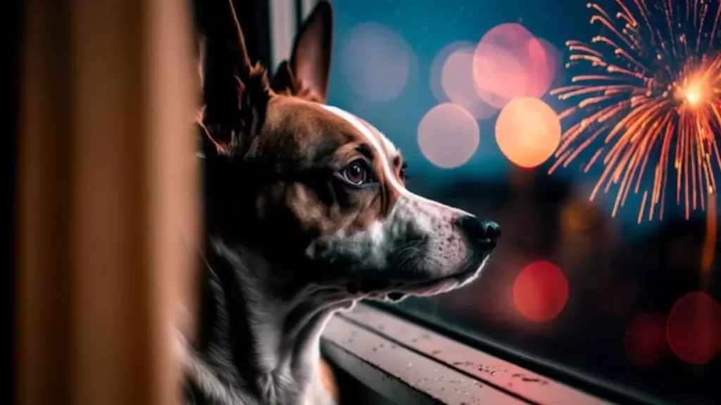 Como ajudar o seu cão a superar o medo de fogos de artifício